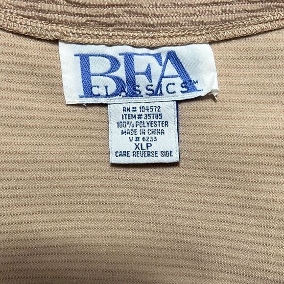 Bea Basics Women's Cream Knit Ribbed Tank Top & Cardigan Set Size XL - Picture 12 of 12